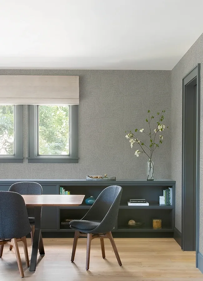 A-Street Prints Mortenson Dove Geometric Wallpaper - SKU 4034-72143