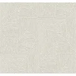 A-Street Prints Mortenson Light Grey Geometric Wallpaper - SKU 4034-72141