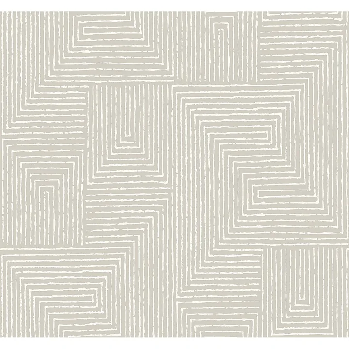 4034-72141 | Mortenson Light Grey Geometric Wallpaper