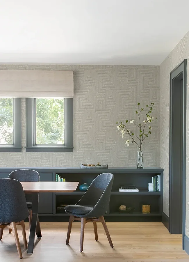 A-Street Prints Mortenson Light Grey Geometric Wallpaper - SKU 4034-72141