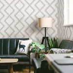 A-Street Prints Mosaic Grey Grid Wallpaper - SKU 2716-23863