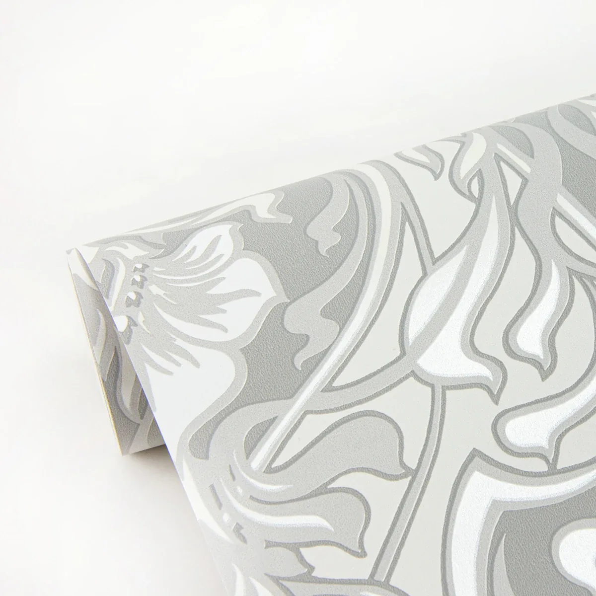 A-Street Prints Mucha Off White Botanical Ogee Wallpaper - SKU 2970-26149