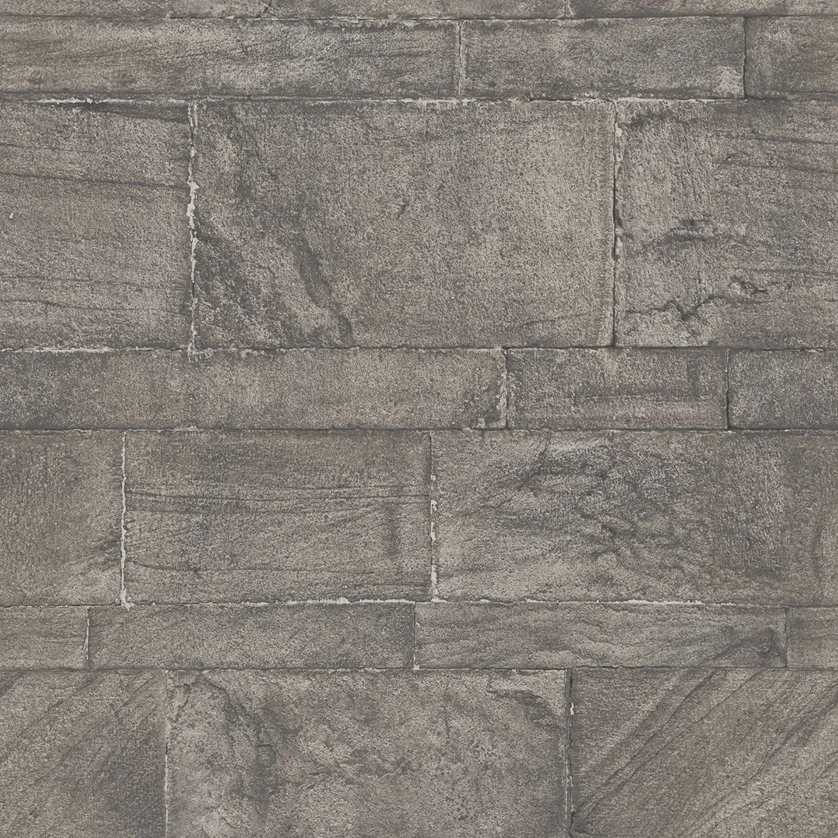 A-Street Prints Murray Dark Grey Stone Wall Wallpaper - SKU 2922-25375