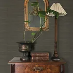 A-Street Prints Mycroft Slate Grasscloth Wallpaper - SKU 4173-82103