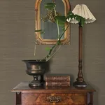 A-Street Prints Mycroft Sterling Grasscloth Wallpaper - SKU 4173-82101