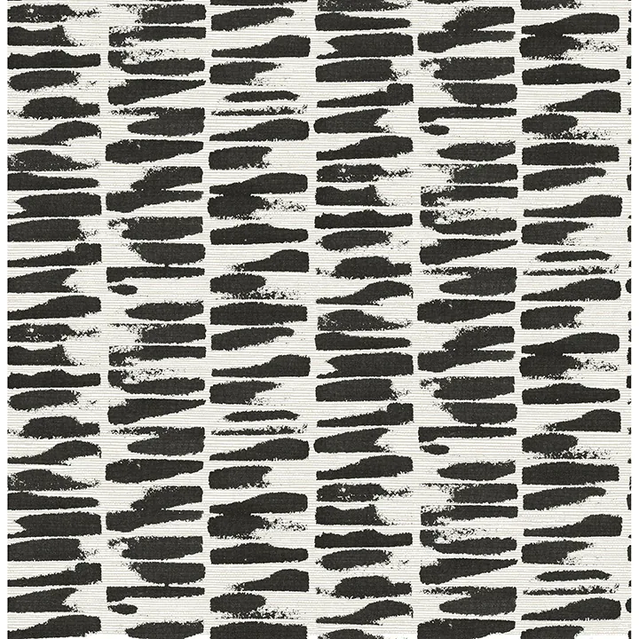 4120-26841 | Myrtle Black Abstract Stripe Wallpaper