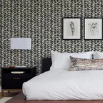 A-Street Prints Myrtle Black Abstract Stripe Wallpaper - SKU 4120-26841