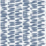 A-Street Prints Myrtle Indigo Abstract Stripe Wallpaper - SKU 4120-26843