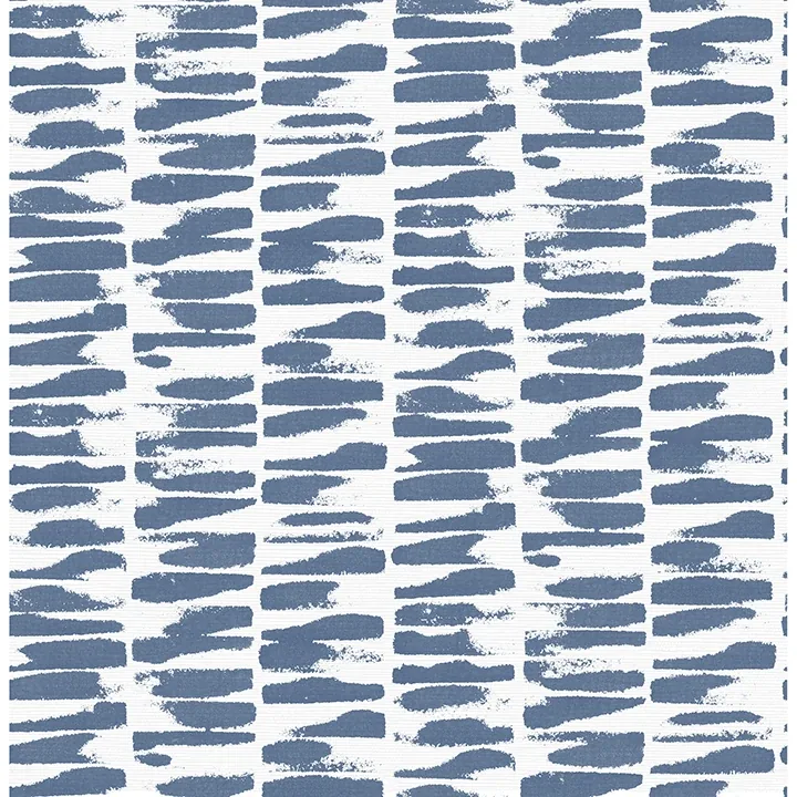 4120-26843 | Myrtle Indigo Abstract Stripe Wallpaper