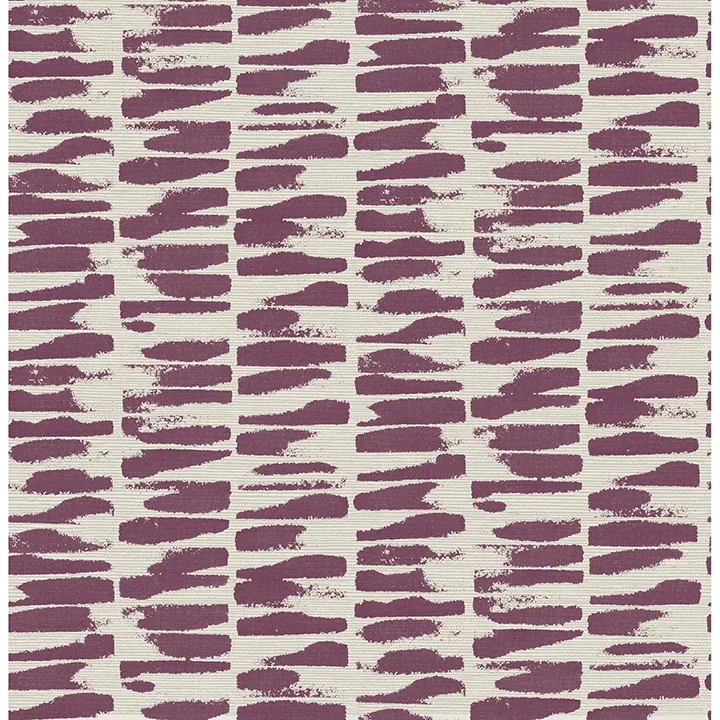 4120-26846 | Myrtle Purple Abstract Stripe Wallpaper