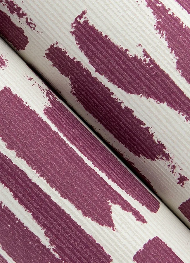 A-Street Prints Myrtle Purple Abstract Stripe Wallpaper - SKU 4120-26846