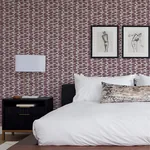 A-Street Prints Myrtle Purple Abstract Stripe Wallpaper - SKU 4120-26846