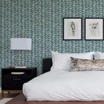 A-Street Prints Myrtle Sea Green Abstract Stripe Wallpaper - SKU 4120-26844