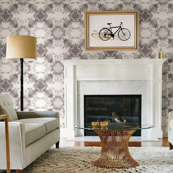 A-Street Prints Mysterious Grey Abstract Wallpaper - SKU 2763-24212
