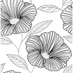 A-Street Prints Mythic Black Floral Wallpaper - SKU 2973-91134