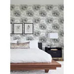 A-Street Prints Mythic Black Floral Wallpaper - SKU 2973-91134