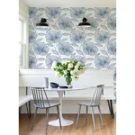 A-Street Prints Mythic Blue Floral Wallpaper - SKU 2973-91135