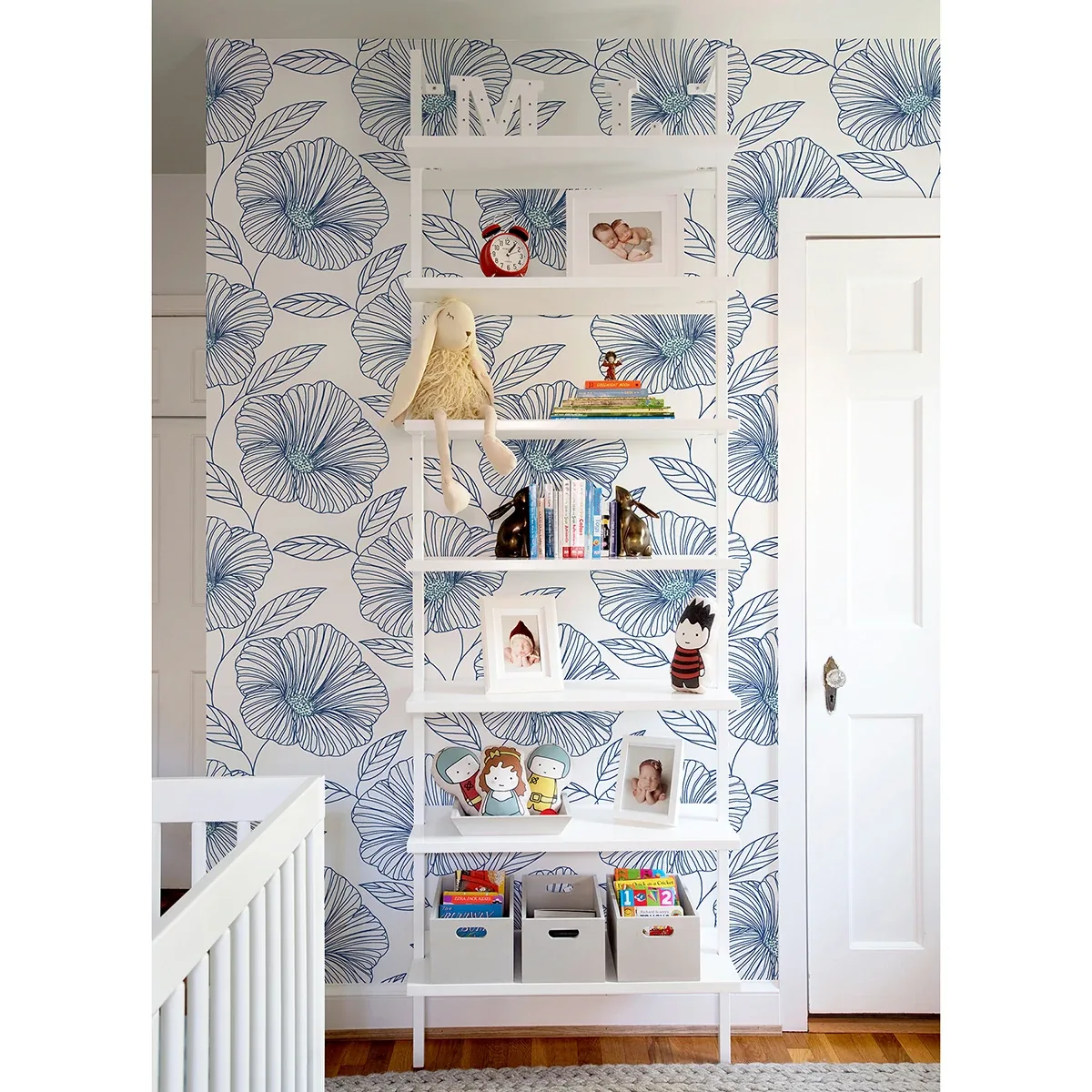 A-Street Prints Mythic Blue Floral Wallpaper - SKU 2973-91135