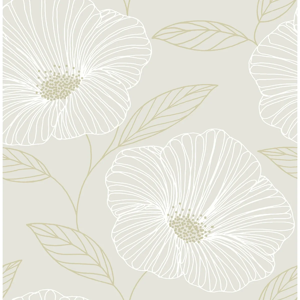 2973-91131 | Mythic Dove Floral Wallpaper