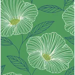 A-Street Prints Mythic Green Floral Wallpaper - SKU 2973-91133