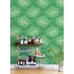 A-Street Prints Mythic Green Floral Wallpaper - SKU 2973-91133