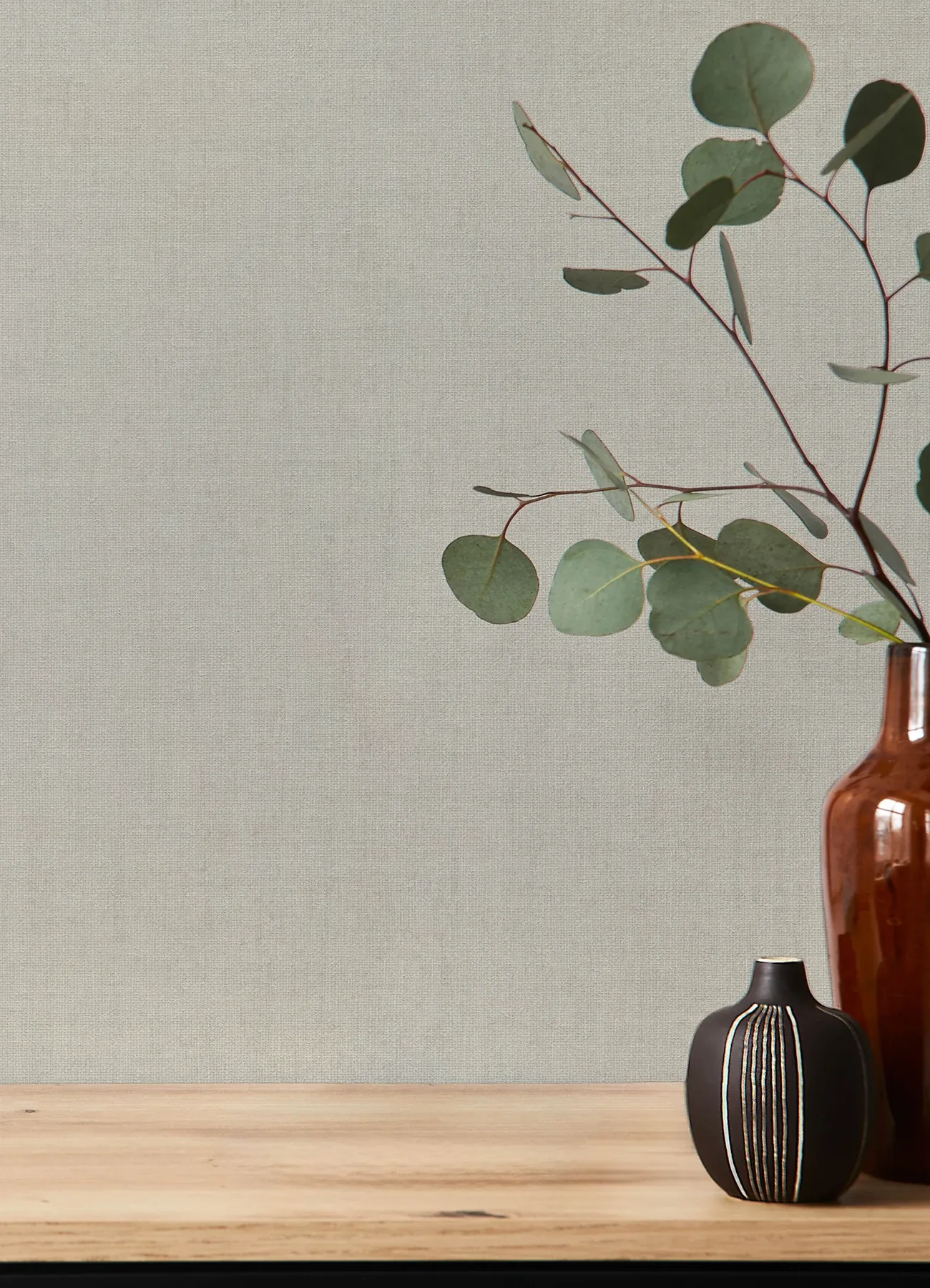 A-Street Prints Naim Grey Solid Texture Wallpaper - SKU 4202-484748