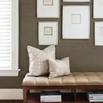 A-Street Prints Nanking Brown Grasscloth Wallpaper - SKU 2829-80083