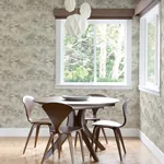 A-Street Prints Nara Taupe Taupe Toile Wallpaper - SKU 2975-87546