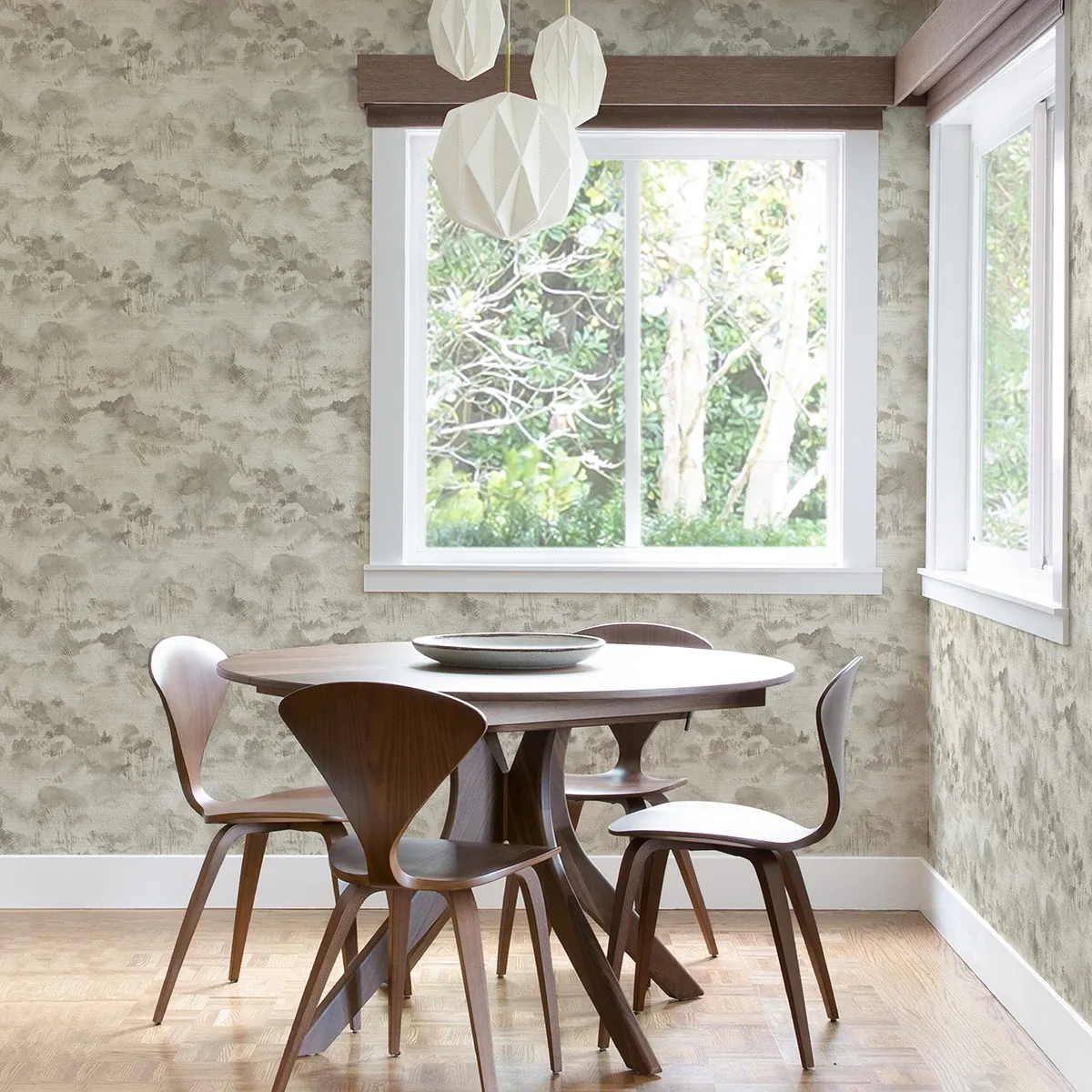 A-Street Prints Nara Taupe Taupe Toile Wallpaper - SKU 2975-87546