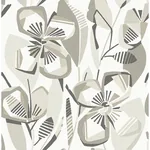 A-Street Prints Nathalie Beige Abstract Blooms Wallpaper - SKU 4135-27280
