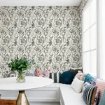 A-Street Prints Nathalie Beige Abstract Blooms Wallpaper - SKU 4135-27280