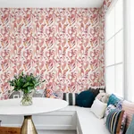 A-Street Prints Nathalie Coral Abstract Blooms Wallpaper - SKU 4135-27279