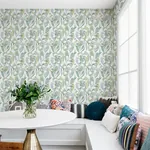 A-Street Prints Nathalie Light Green Abstract Blooms Wallpaper - SKU 4135-27282