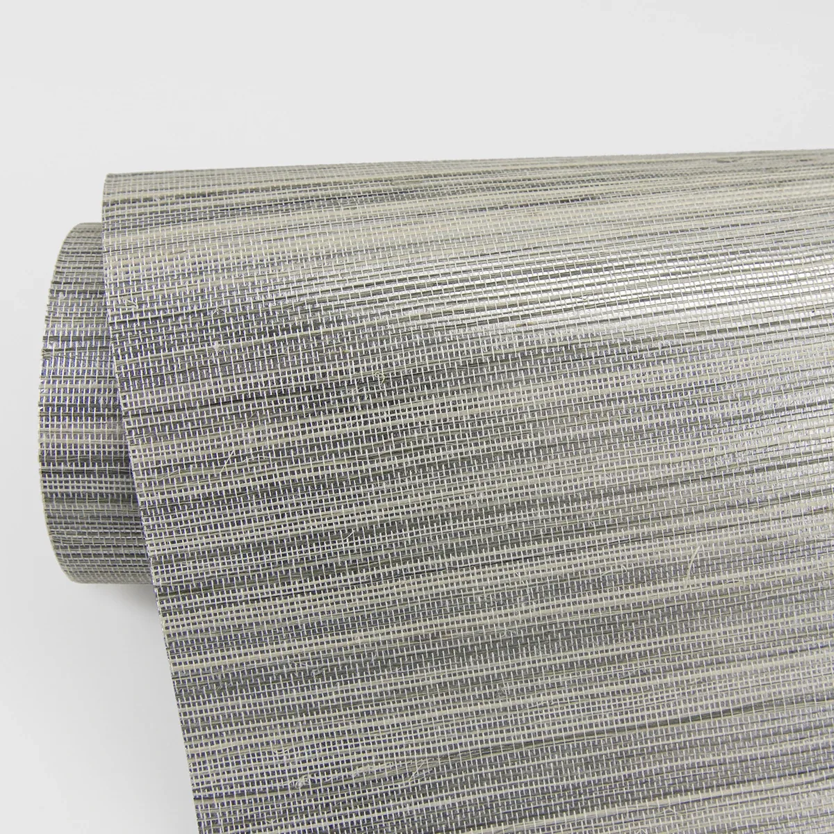 A-Street Prints Nathan Silver Grasscloth Wallpaper - SKU 2829-80010