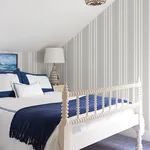 A-Street Prints Navarres Stripe Charcoal Faux Linen Wallpaper - SKU 4172-27486