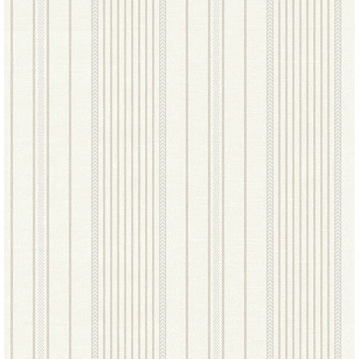 4172-27487 | Navarres Stripe Neutral Faux Linen Wallpaper