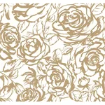 A-Street Prints Nelda Gold Rose Wallpaper - SKU 4135-72708