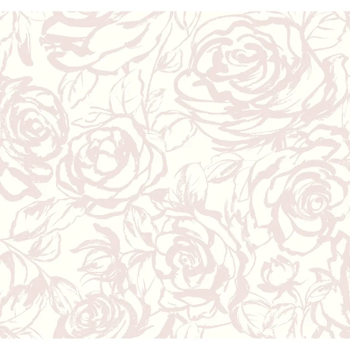 4135-72710 | Nelda Light Pink Rose Wallpaper