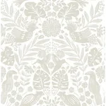 A-Street Prints Nestle Dove Bird Block Print Wallpaper - SKU 4122-27003