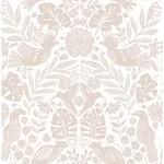 A-Street Prints Nestle Pink Bird Block Print Wallpaper - SKU 4122-27002