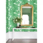 A-Street Prints Nicolette Green Floral Trail Wallpaper - SKU 2973-90103