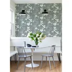 A-Street Prints Nicolette Grey Floral Trail Wallpaper - SKU 2973-90108