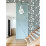 A-Street Prints Nicolette Grey Floral Trail Wallpaper - SKU 2973-90108