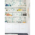 A-Street Prints Nicolette Light Blue Floral Trail Wallpaper - SKU 2973-90107