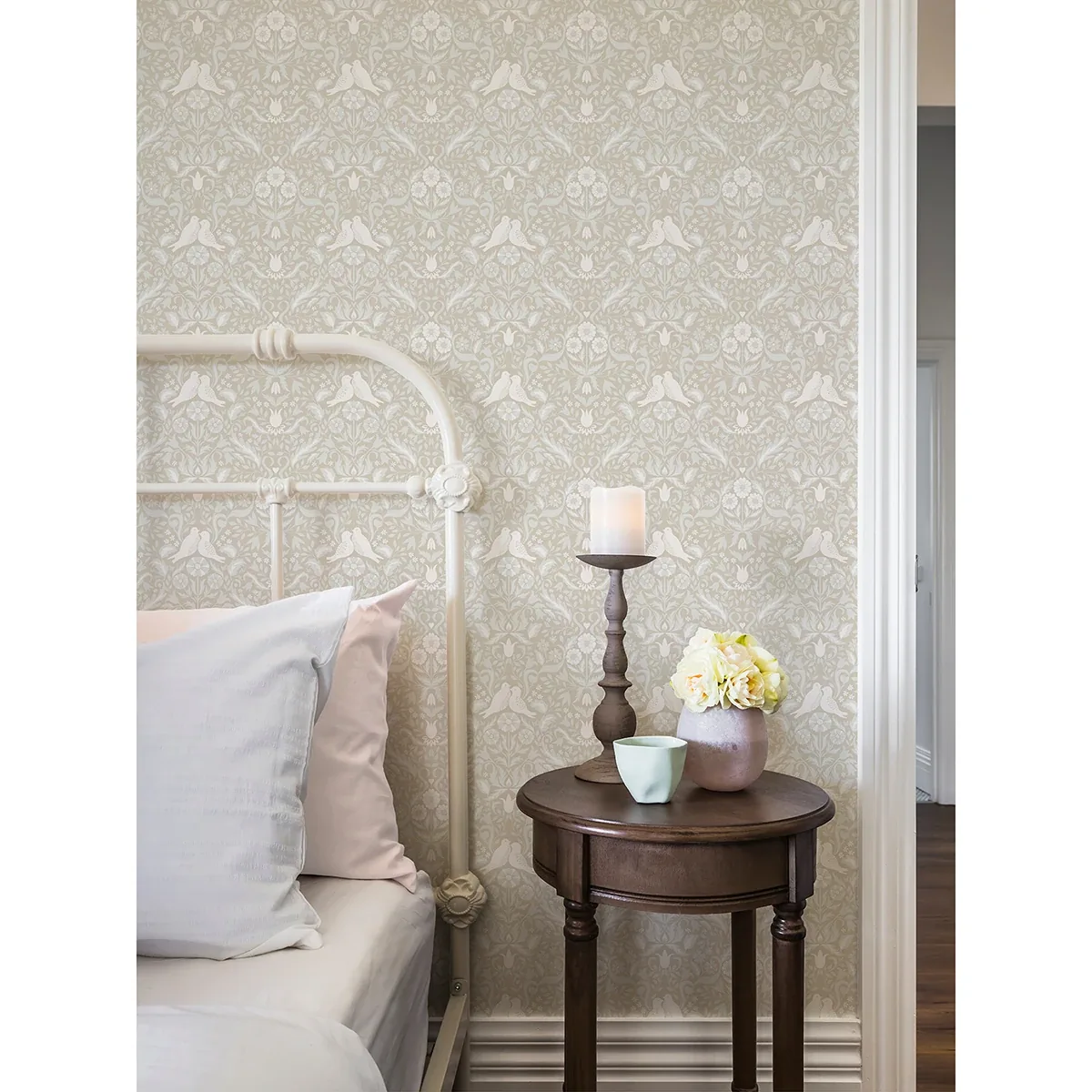 A-Street Prints Niki Beige Country Kitsch Wallpaper - SKU 2999-14026