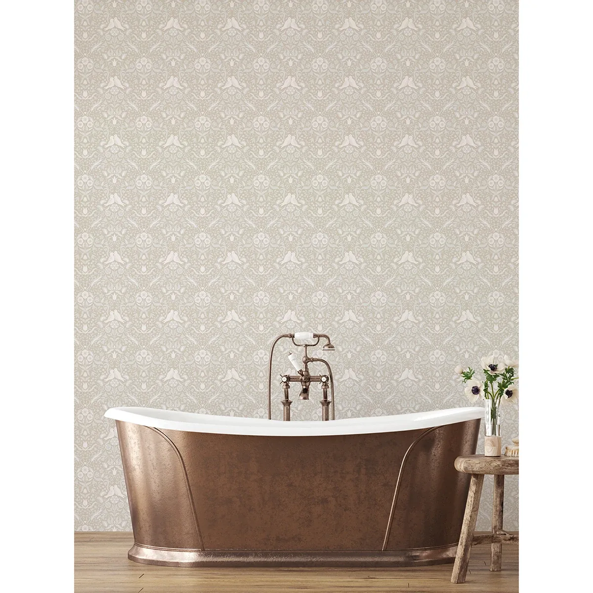 A-Street Prints Niki Beige Country Kitsch Wallpaper - SKU 2999-14026