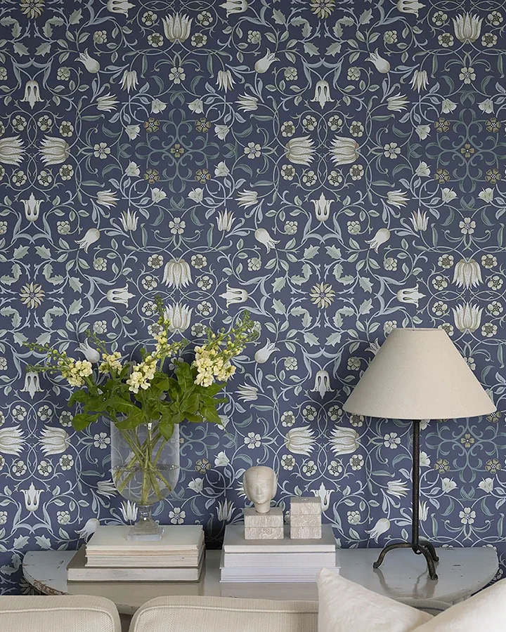 A-Street Prints No 1 Holland Park Blue Floral Wallpaper - SKU 4153-82009