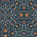 A-Street Prints No 1 Holland Park Dark Blue Floral Wallpaper - SKU 4153-82010