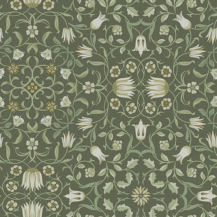 4153-82008 | No 1 Holland Park Green Floral Wallpaper