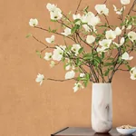 A-Street Prints Nuovo Apricot Faux Linen Wallpaper - SKU 4193-7425